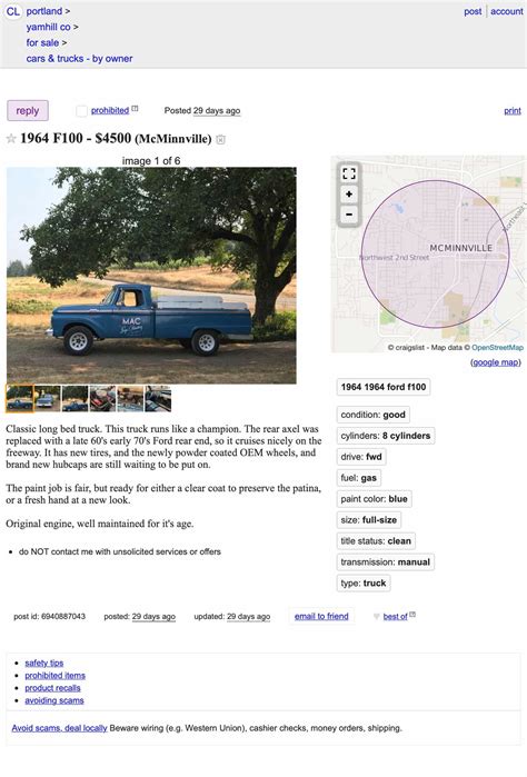 Portland Craigslist Cars Trucks By Owner