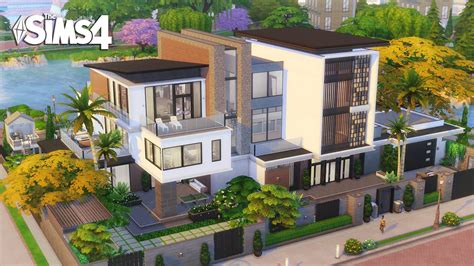 Large Modern Luxury Home Newcrest The Sims 4 No Cc Stop Motion