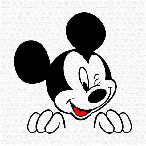Winking Mickey Mouse Svg Minnie Face Svg Download Files Svg Files