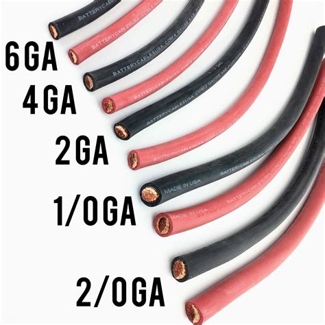 Welding Cable Flexible Rubber Sgr Battery Cable Sae J1127 Pure Copper Usa Made Ebay