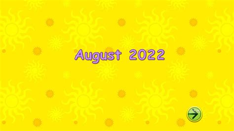 Starfall Calender August 2022 Is Here Youtube