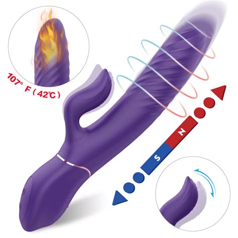rabbit vibrator pulsating thrusting vibrator g spot vibrator dildo stimulator for women pleasure