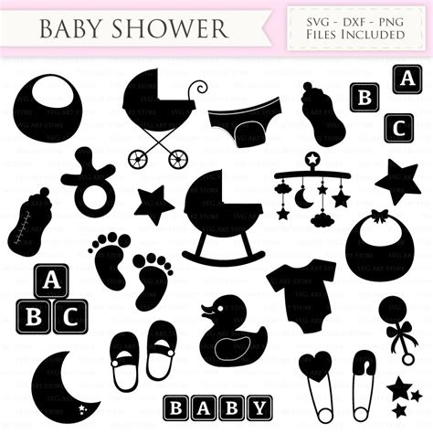 Baby Shower Svg Files First Birthday New Mom Newborn Baby Svg Cutting