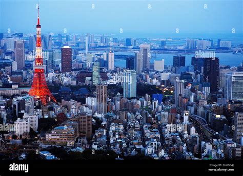 Tokyo Tower Minato City Tokyo Japan Stock Photo Alamy