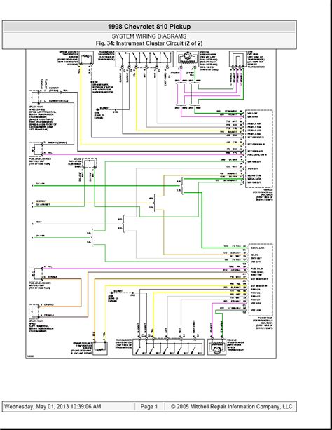 1998 S10 Wiring Diagram Wiring Diagram And Schematic