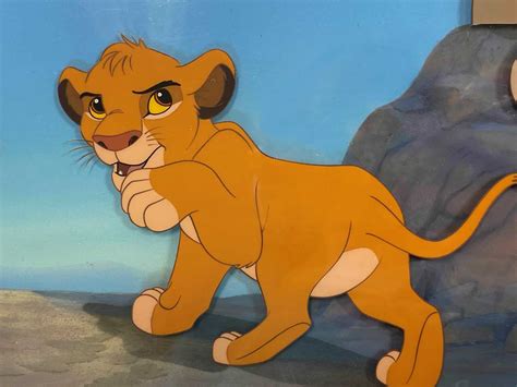 The Lion King An Animation Cel Of Sarabi Simba Sarafina And Nala