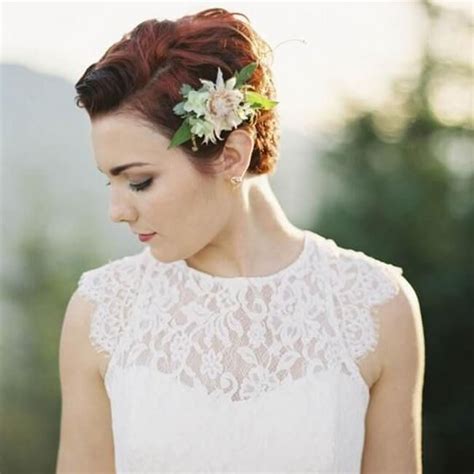 50 Short Wedding Hairstyle Ideas For Beautiful Short Hair Bridal
