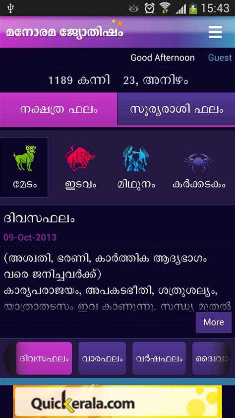 Manorama jyothisham 1.7.1 is a free lifestyle application for android, offered by malayala manorama co. 35 Manorama Astrology Daily Prediction - Astrology, Zodiac ...