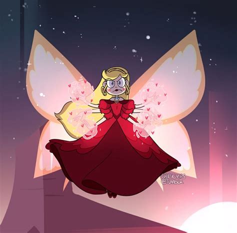Queen Star In Her Butterfly Form Star Vs The Forces Of Evil Star Butterfly Star X Marco
