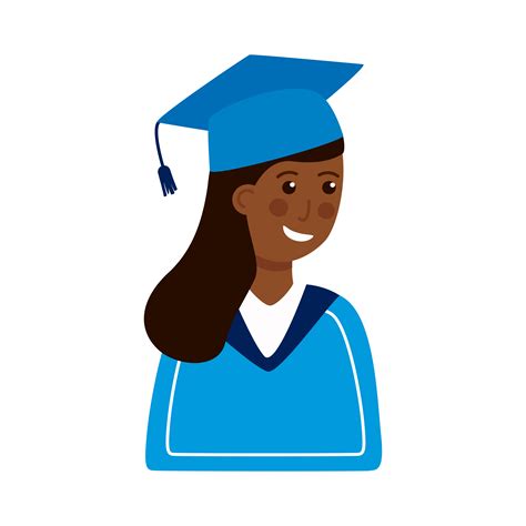Graduated Afro Girl With Uniform 3890767 Vector Art At Vecteezy