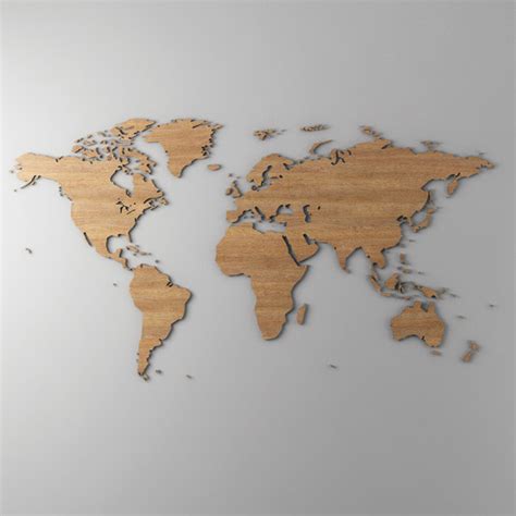 World Map 3d Model