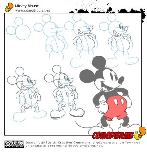 Como Dibujar A Mickey Mouse Ideas Para Dibujar Pinter