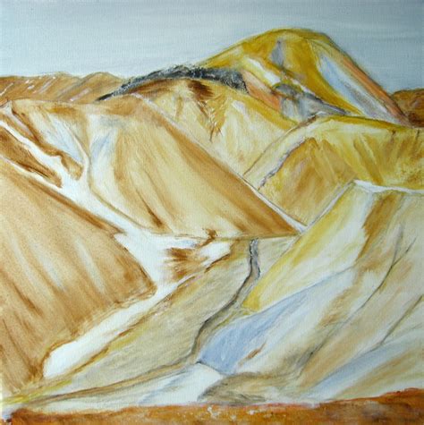 Iceland Mountains Painting Original Painting Canvas Art Etsy