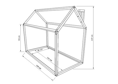 House frame bed, Montessori bed, Toddler bed house frame ...