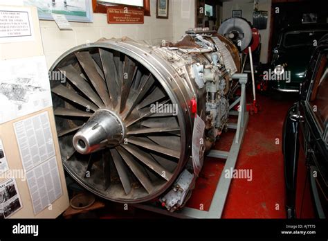 Concorde Jet Engine In A Museum At Downham Market East Anglia Uk Stock