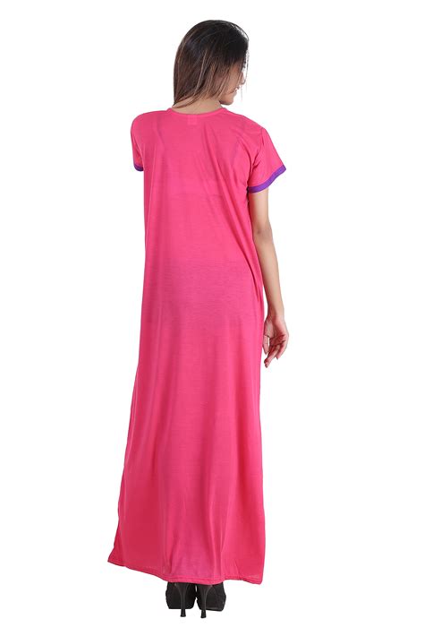 Buy Glossia Pink Cotton Nighty And Night Gowns Online ₹399 From Shopclues