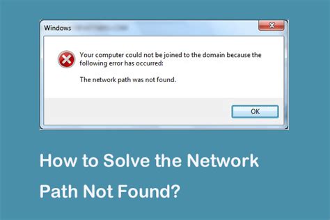 Domain Join Network Path Not Found Donimain