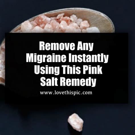 Remove Any Migraine Instantly Using This Pink Salt Remedy Migraines