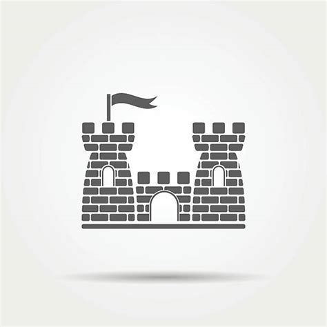 Silhouette Of A Medieval Castle Window Illustrations Royalty Free