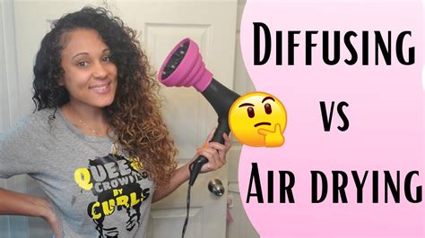 Diffusing Vs Air Drying My Curly Hair Tips Why I Diffus My Curls