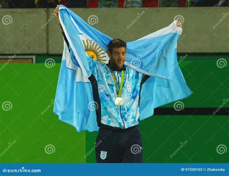 Silver Medalist Juan Martin Del Potro of Argentina during Tennis Men`s