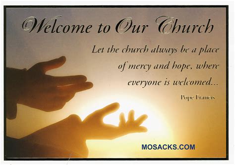 Welcome To Our Church Rcia Card Ma 646