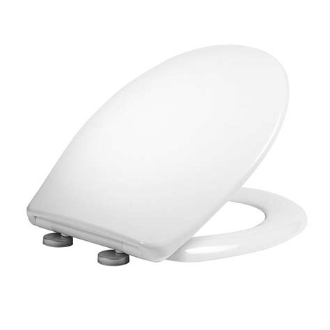 White Thermoset Soft Close Toilet Seat With Quick Release