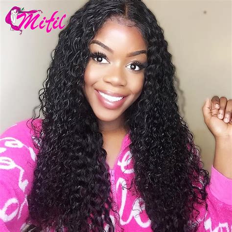 Buy Mifil Indian Kinky Curly Lace Front Wigs Pre