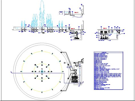 Installation For Circular Fountain In Autocad Cad 102 Mb Bibliocad