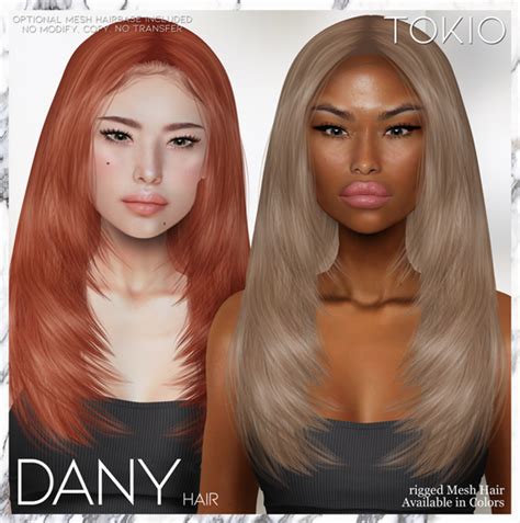 Second Life Marketplace Tokio Hair Dany Alpha Hair Fatpack