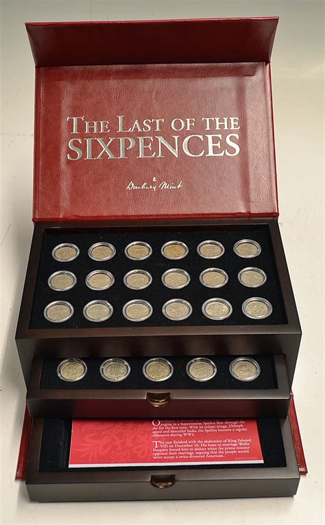 Mullocks Auctions Danbury Mint The Last Of The Sixpences Coin
