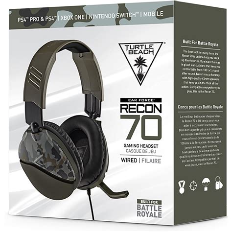 RECON 70 Gaming Headset Green Camo Turtle Beach PlayStation 4 Xbox