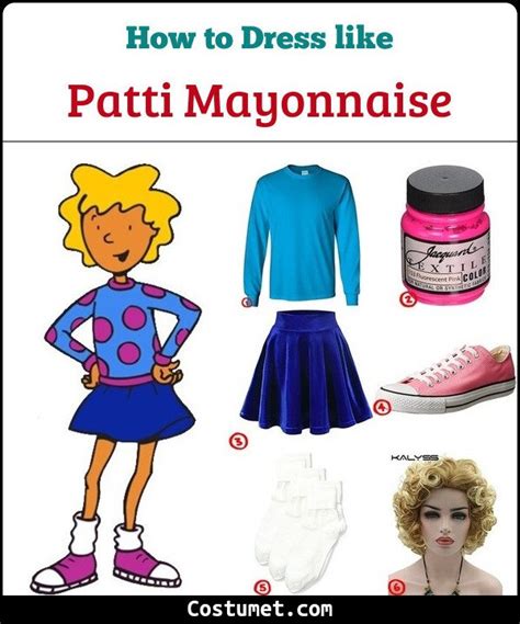 patti mayonaisse doug costume for cosplay and halloween 2022 cool costumes light blue sweater