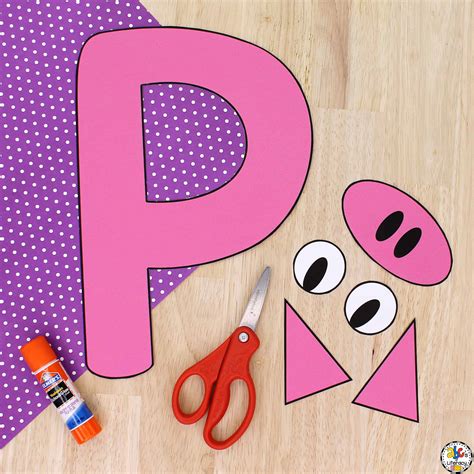 Letter P Pig Craft