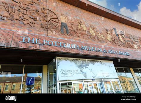 Outside The Potteries Museum And Art Gallery Hanley Stoke On Trent