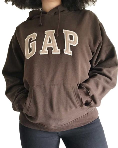 Brown Gap Hoodie Unisex Gap Logo Hoodie Movie Jackets