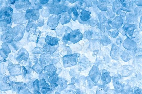 Winter Blue Ice Cube Texture Abstract Or Natural Cold Background Stock