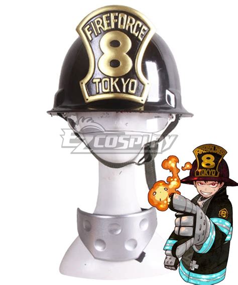 Fire Force Enen No Shouboutai Shinra Kusakabe Battle Suit Hat And Mask