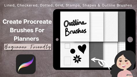 Procreate Brushes For Digital Planners Free Brushes Lined Grid Dot
