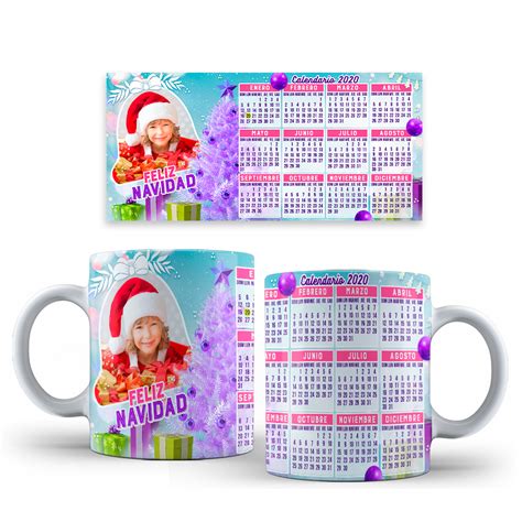 20 DISEÑO TAZA CALENDARIO 2020 PARA SUBLIMAR Calendario Disenos de