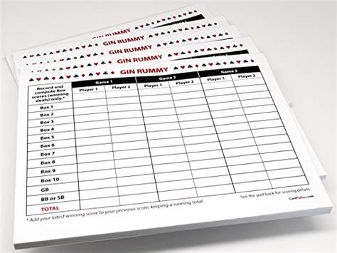 Shanghai Card Game Score Sheet Score Sheets For Shanghai Rummy How