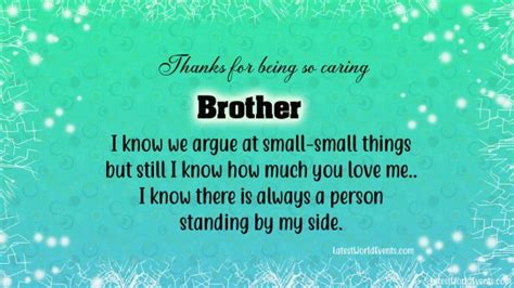 Thank You Brother Quotes Andthank You Message For Brother