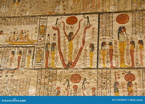 Egyptian Hieroglyphics On Tombs