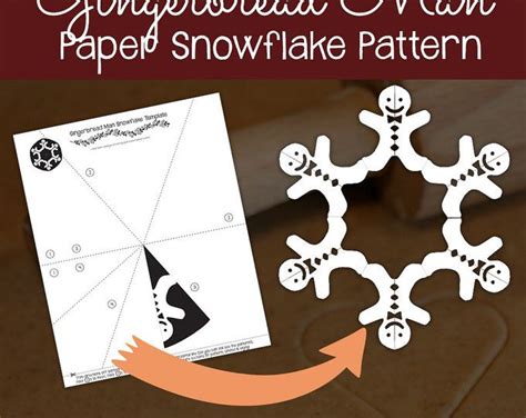 Reindeer Paper Snowflake Pattern Pdf Digital Download