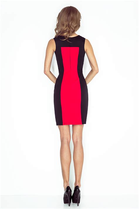Two Color Dress Black Red Mm 006 1 Numoco En