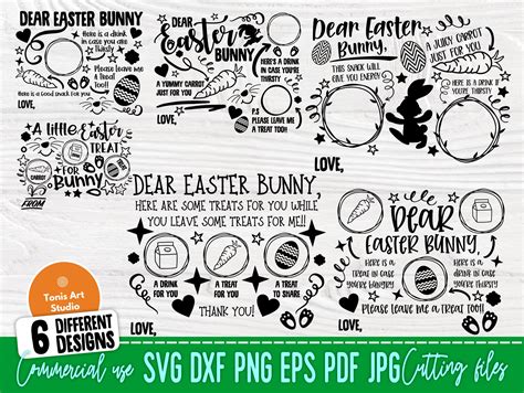 Easter Bunny Plate SVG Files Instant Download Print Cricut Cut Files