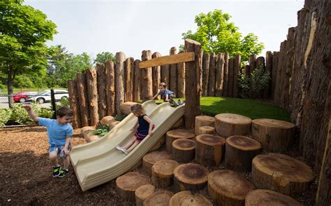 Oakville Natural Playground Slide Earthscape Play