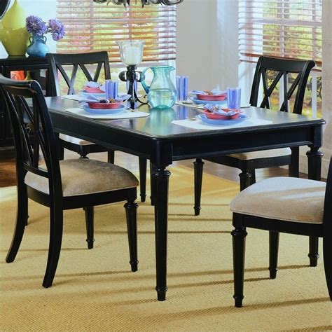 American Drew Camden Extendable Dining Table In Black 919 760n