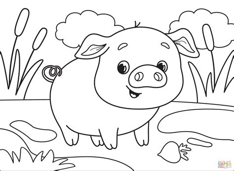 Pig Coloring Page Free Printable Coloring Pages