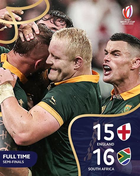 Springboks Edge England In Thrilling Semi Final To Reach 2023 Rugby World Cup Final